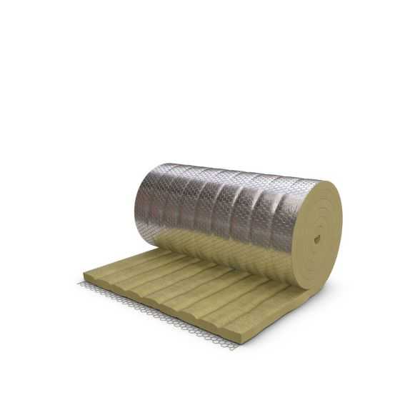 Прошивной мат Paroc Wired Mat 80 AluCoat 40х600х6000