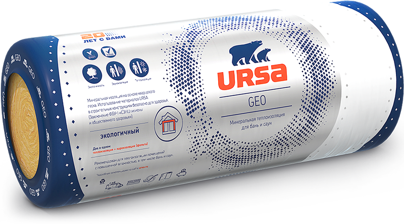 Утеплитель Ursa Geo М-11Ф 50х1200х12500