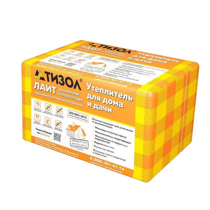 Утеплитель Тизол Euro-ЛАЙТ 40 170х600х1200